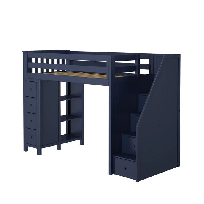 Jackpot Deluxe Staircase Loft Bed Storage