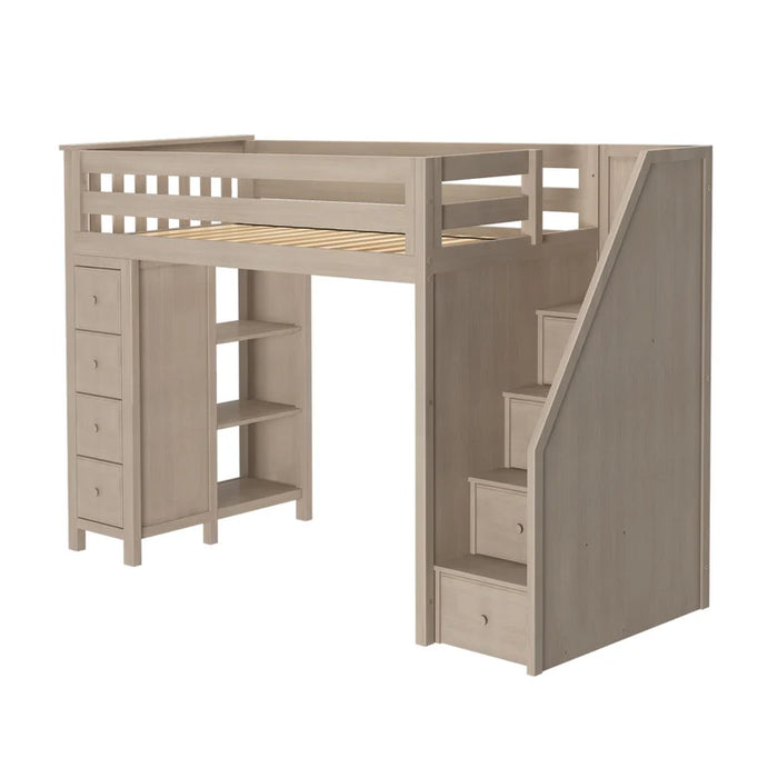 Jackpot Deluxe Staircase Loft Bed Storage