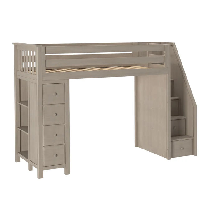 Jackpot Deluxe Staircase Loft Bed Storage