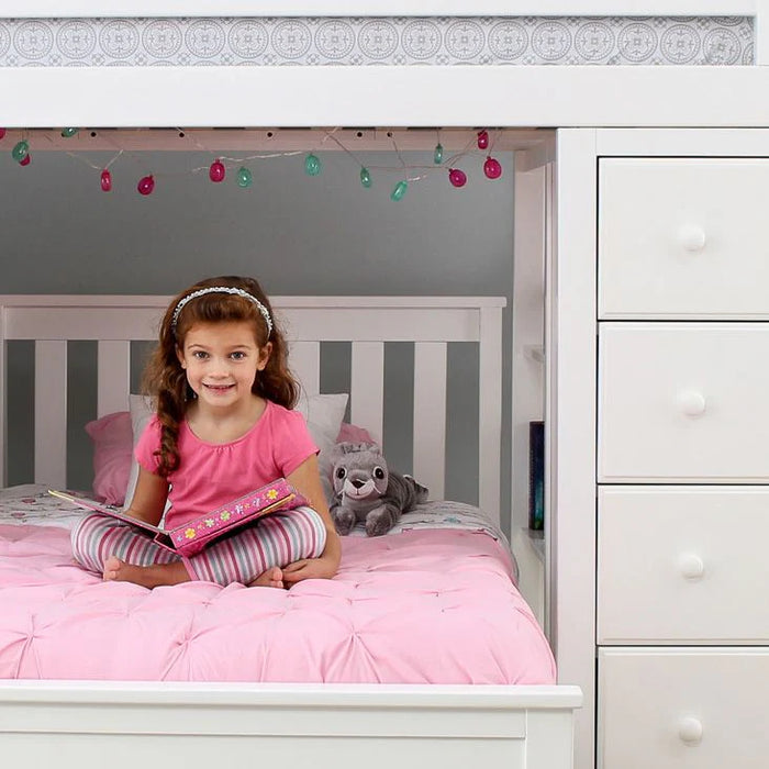 Jackpot Deluxe Staircase Loft Bed Storage + Full Bed