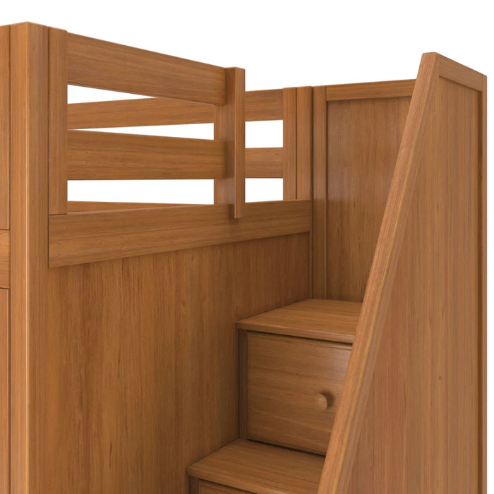 Jackpot Deluxe Staircase Loft Bed Storage Storage + Twin Bed
