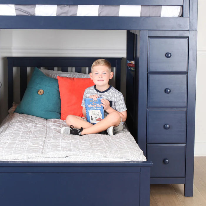 Jackpot Deluxe Staircase Loft Bed Storage Storage + Twin Bed