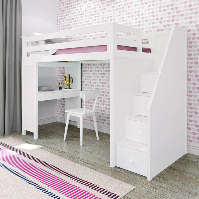 Jackpot Deluxe Staircase Loft Bed Study