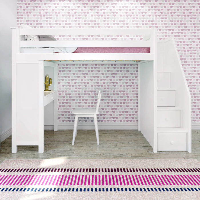 Jackpot Deluxe Staircase Loft Bed Study