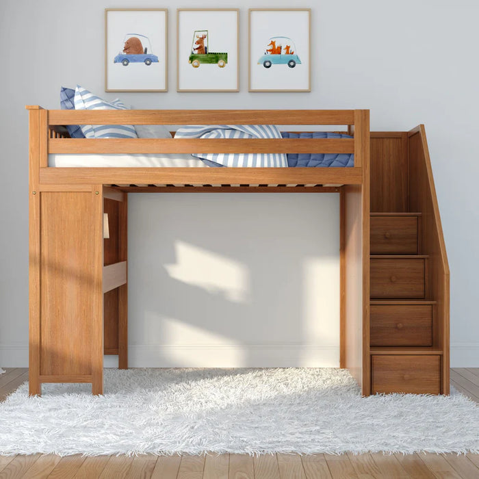 Jackpot Deluxe Staircase Loft Bed Study