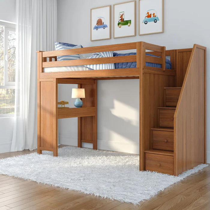 Jackpot Deluxe Staircase Loft Bed Study