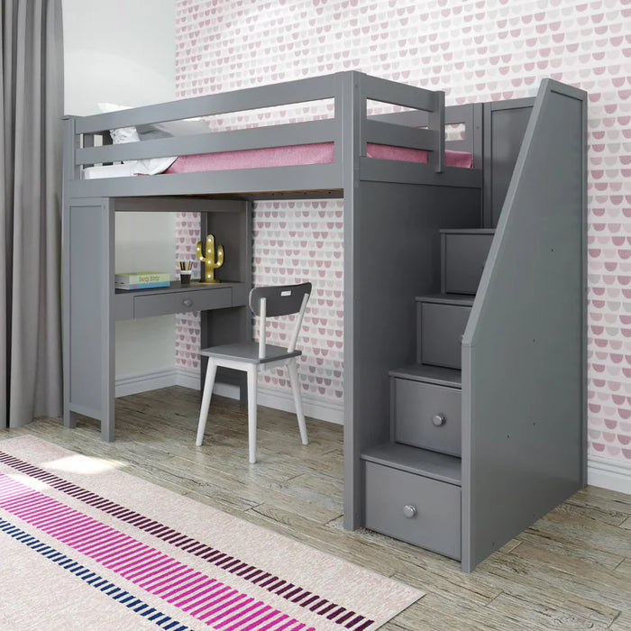Jackpot Deluxe Staircase Loft Bed Study