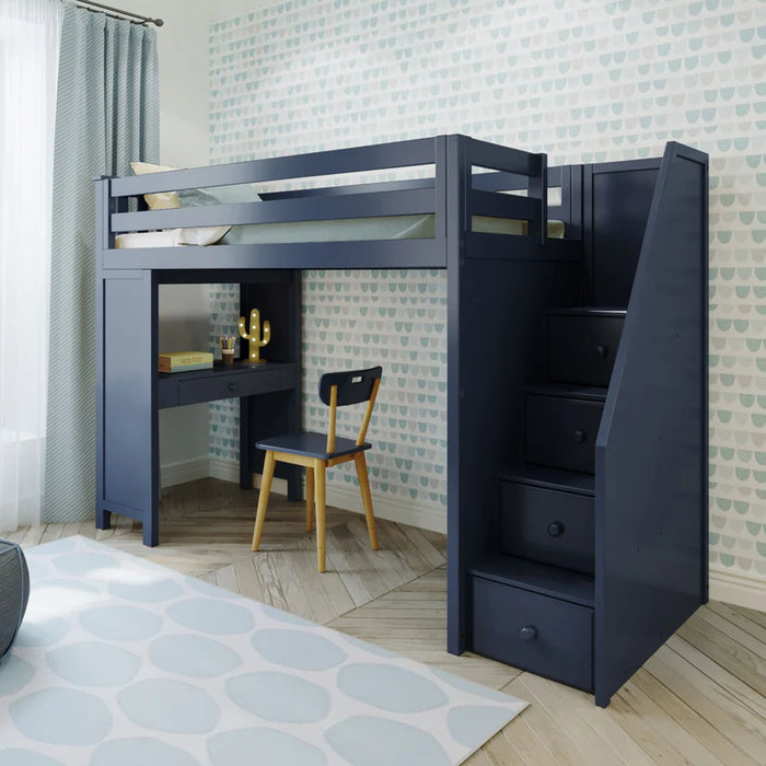 Jackpot Deluxe Staircase Loft Bed Study