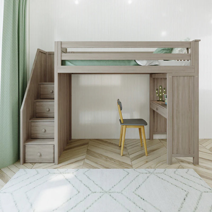 Jackpot Deluxe Staircase Loft Bed Study