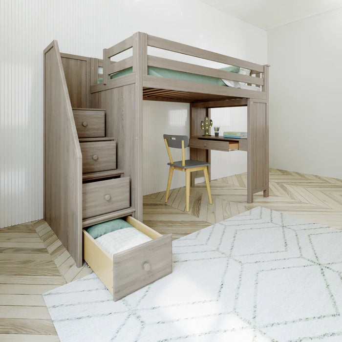 Jackpot Deluxe Staircase Loft Bed Study