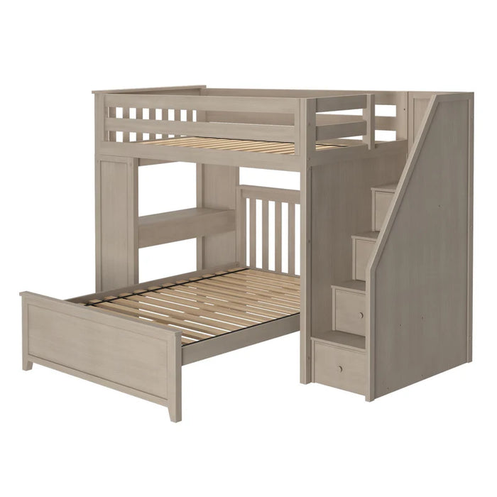Jackpot Deluxe Staircase Loft Bed Desk + Full Bed