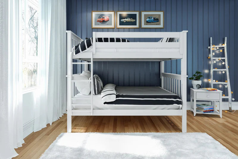 Jackpot Deluxe Bunk Bed, Full over Full-Holds 400 Lbs on Each Bed