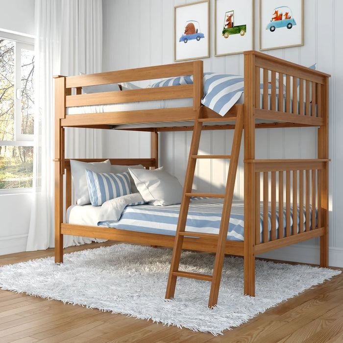 Jackpot Deluxe Full over Full Bunk with Angle Ladder Hold 400 Lbs on Each Bed