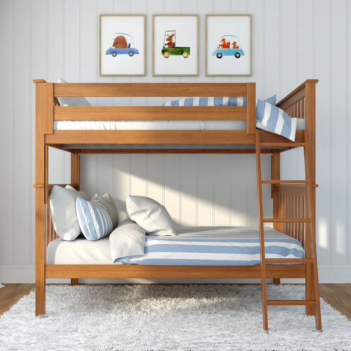 Jackpot Deluxe Full over Full Bunk with Angle Ladder Hold 400 Lbs on Each Bed