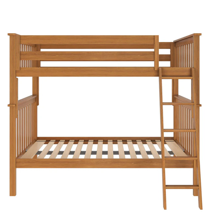 Jackpot Deluxe Full over Full Bunk with Angle Ladder Hold 400 Lbs on Each Bed