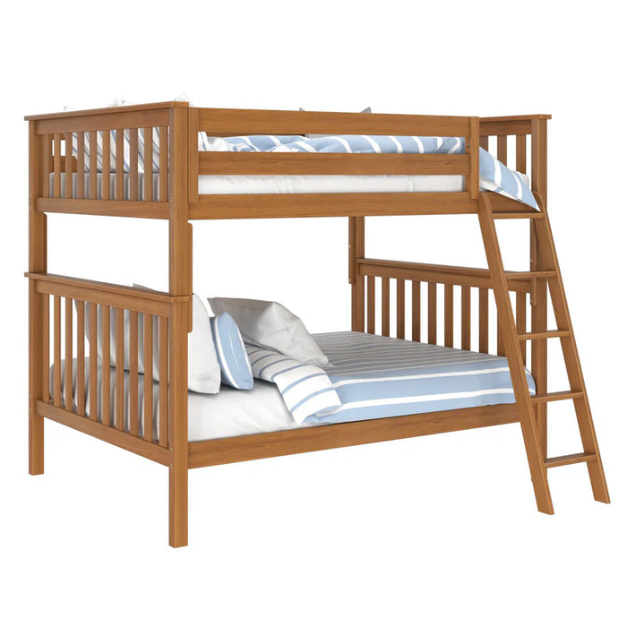Jackpot Deluxe Full over Full Bunk with Angle Ladder Hold 400 Lbs on Each Bed