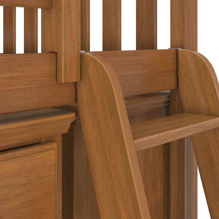 Jackpot Deluxe Twin Storage Loft Bed with Two Dressers