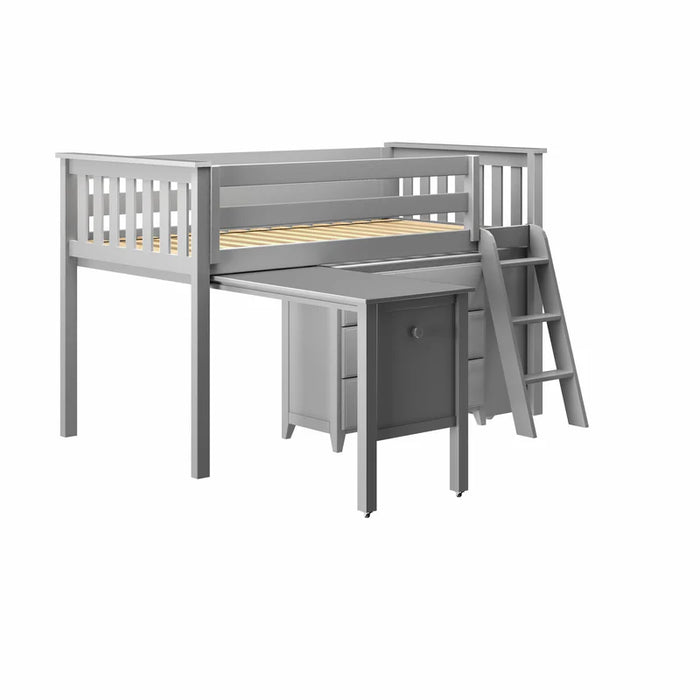 Jackpot Deluxe Twin Storage Loft Bed with Dresser