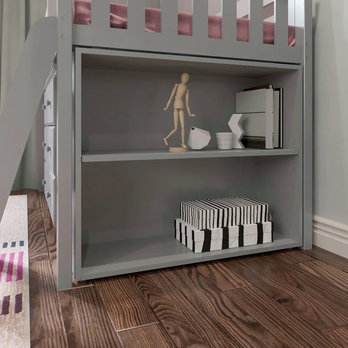 Jackpot Deluxe Twin Storage Loft Bed with Dresser
