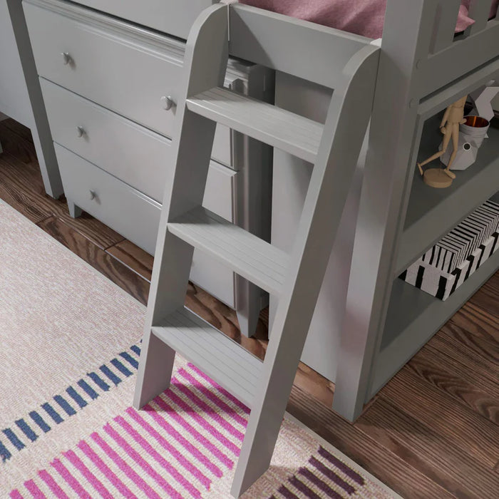 Jackpot Deluxe Twin Storage Loft Bed with Dresser