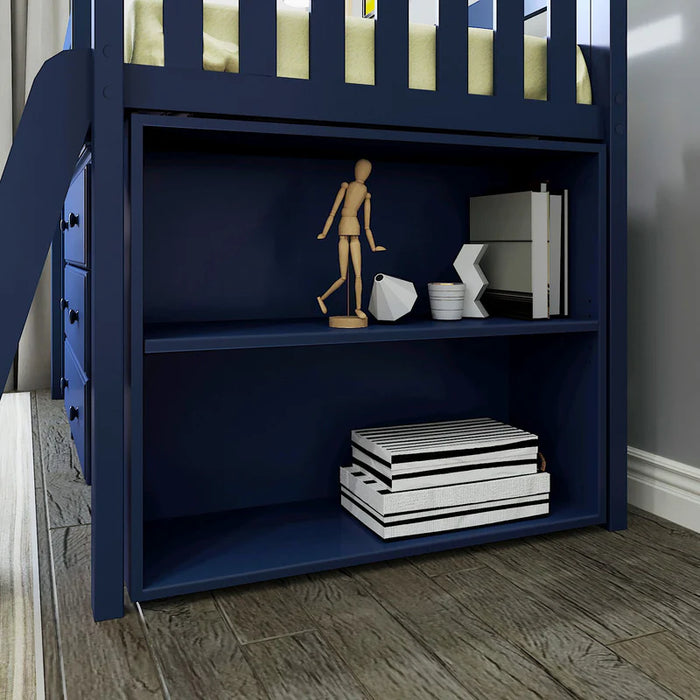 Jackpot Deluxe Twin Storage Loft Bed with Dresser