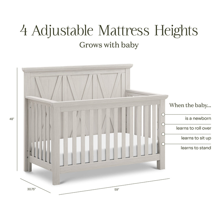 Black Friday Deal! Monogram Emory Farmhouse 4-in-1 Convertible Crib