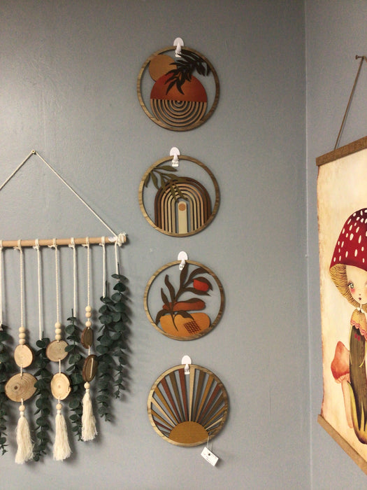 4 Piece Nature Themed Wall Hangings