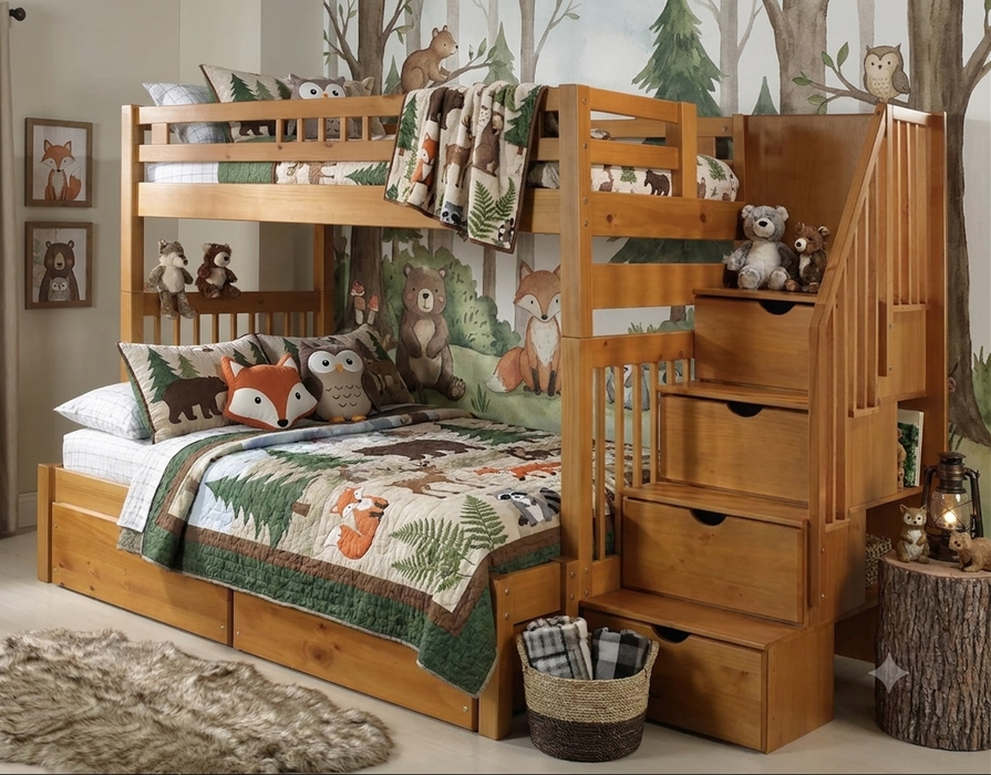 Innovations Twin over Full Staircase Bunk