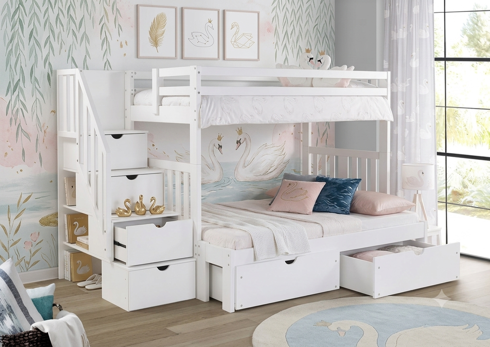 Innovations Twin over Full Staircase Bunk
