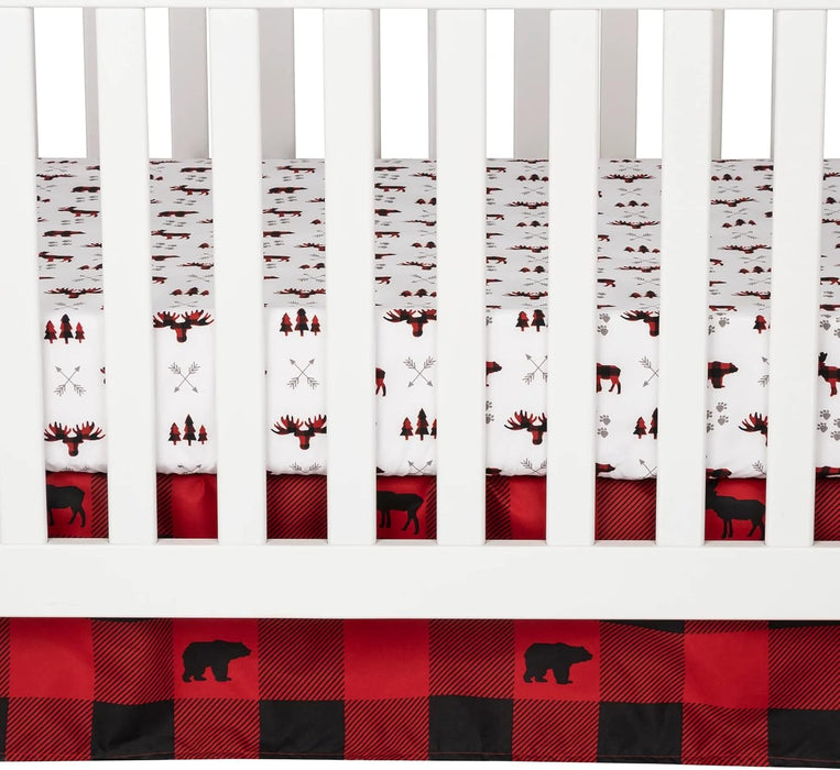 Sammy & Lou Buffalo Check 3 Piece Crib Bedding Set
