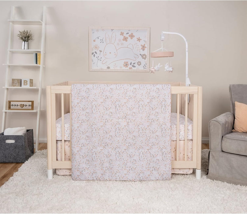 Sammy & Lou Cottontail Cloud Cottage Floral Breathable 3-Piece Baby Nursery