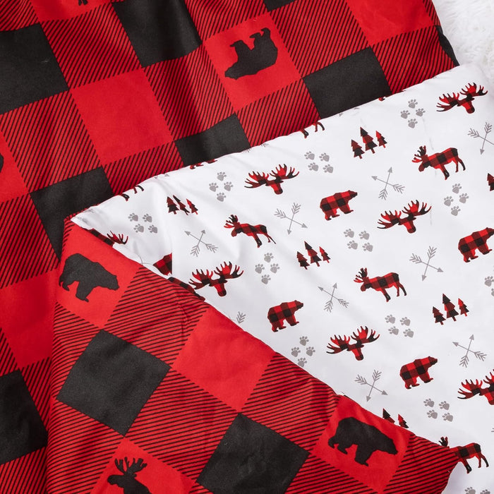 Sammy & Lou Buffalo Check 3 Piece Crib Bedding Set