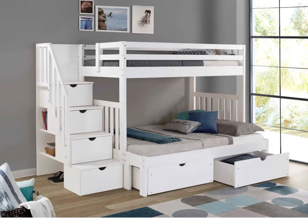 Innovations Twin over Full Staircase Bunk