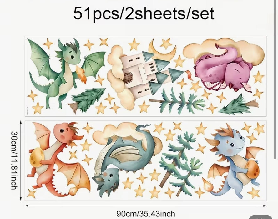 Baby Dragon Wall Stickers