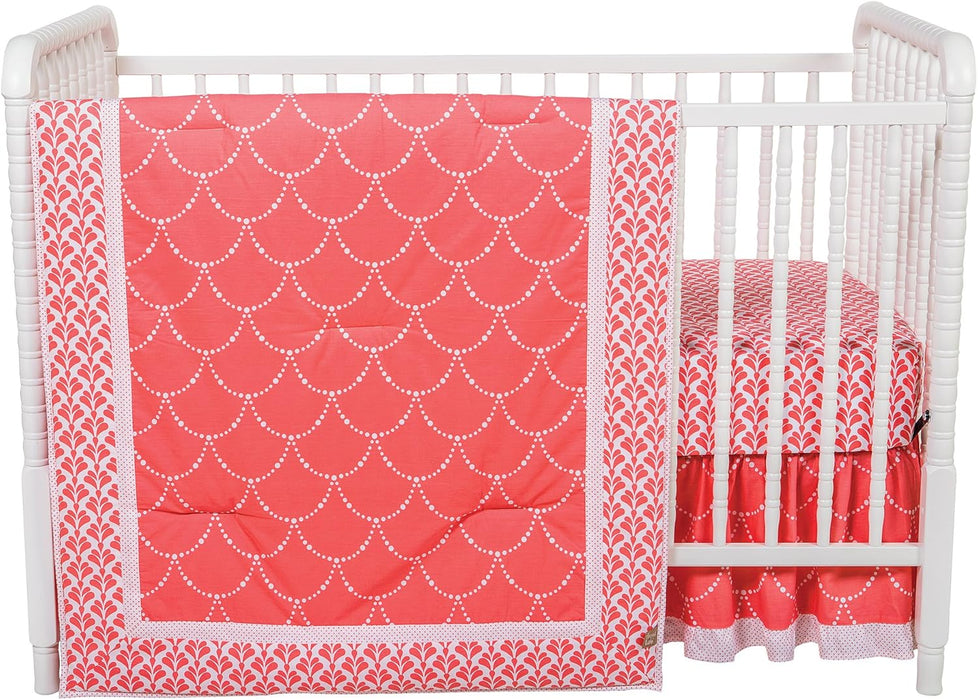 Trend Lab 3pc Crib Bedding Set - Shell