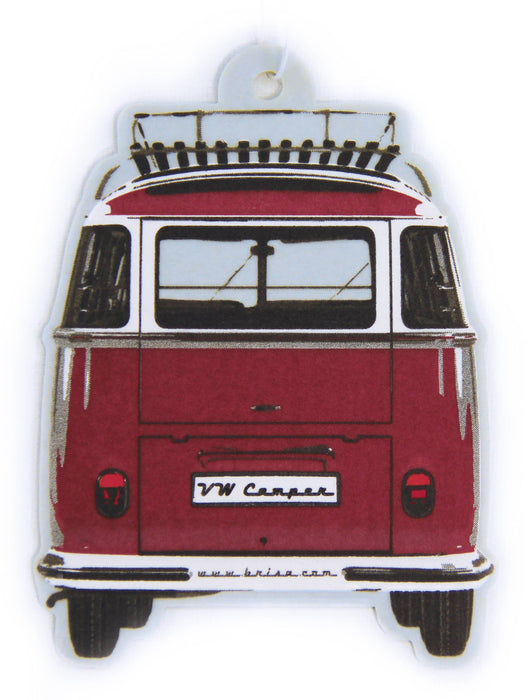 VW Bus Car Home Campervan Air Freshener - Vanilla/RD