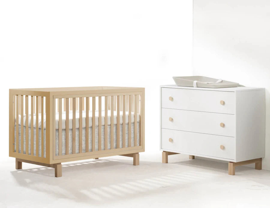 Tulip Bjorn Crib and 3 Drawer Dresser