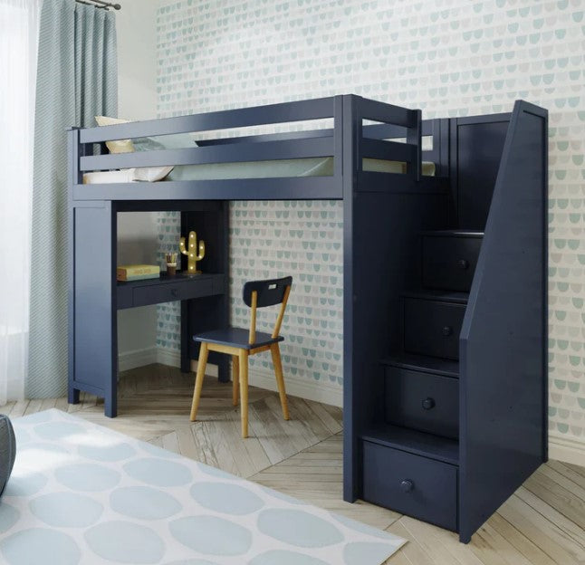Jackpot Deluxe Staircase Loft Bed Study