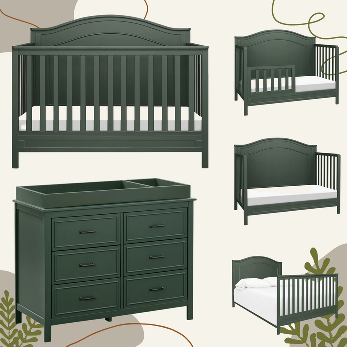 Davinci Charlie Nursery Set (Crib and Double Dresser)