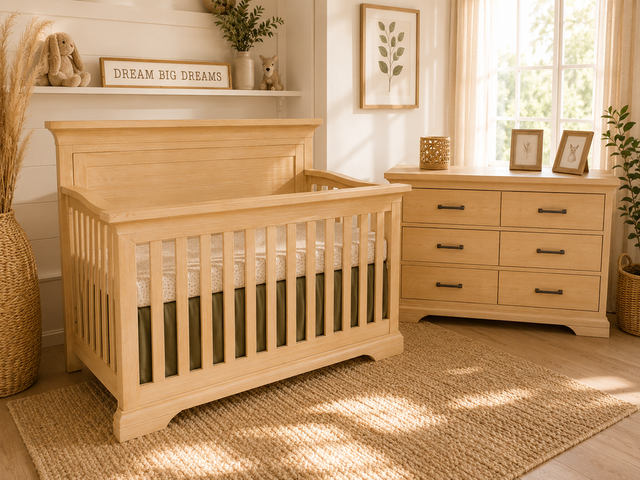 Pali Genova Convertible Crib in Sandstone