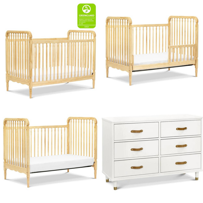 Namesake Liberty Collection Crib, Toddler Rail, and Double Dresser