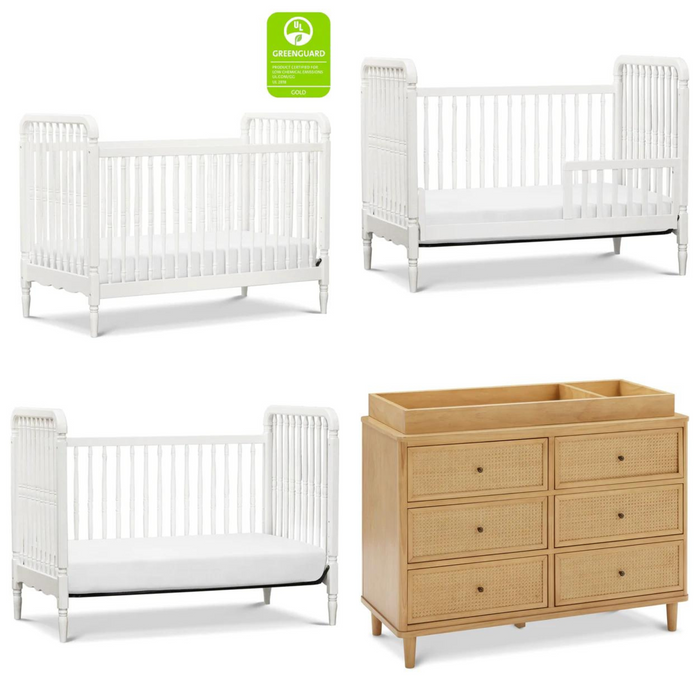 Namesake Liberty Collection Crib, Toddler Rail, and Double Dresser