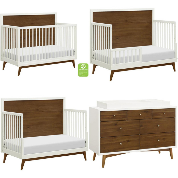 Babyletto Palma 4-in-1 (Crib, Toddler Rail, and Double Dresser)