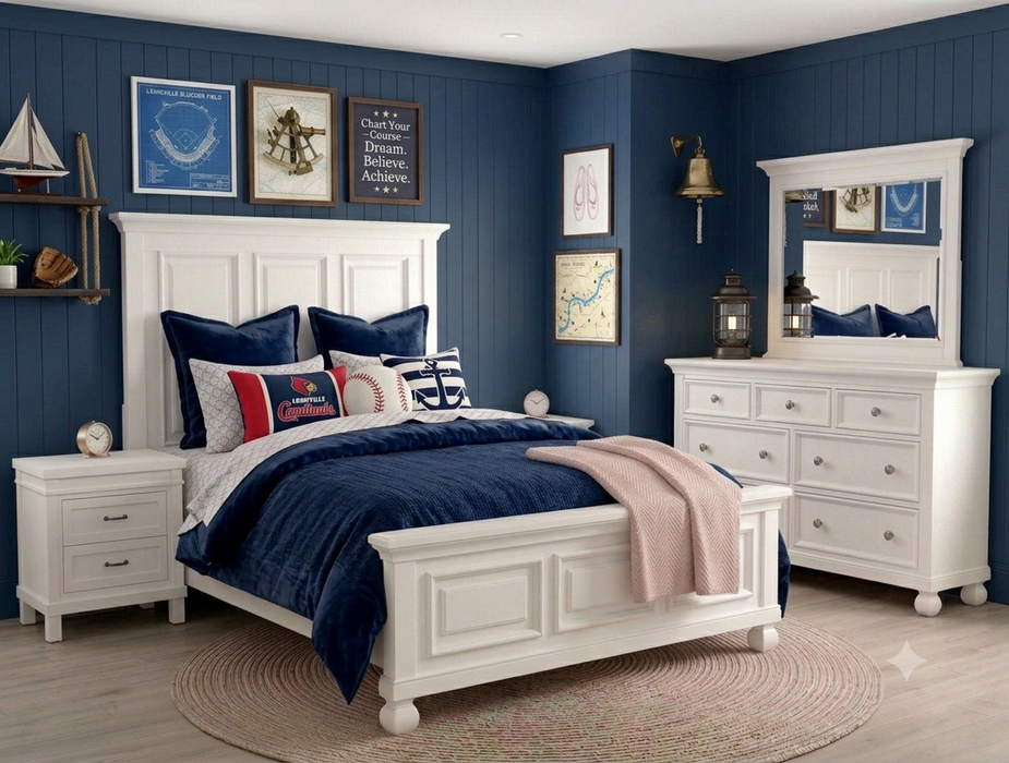 Clearance! Appleseed Solvang 5 Piece Nursery Set in Pure White