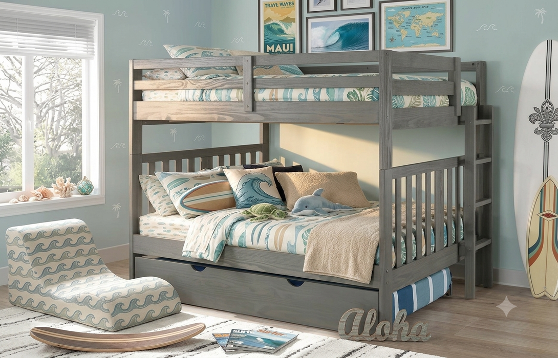 Innovations Full Over Full Ladder Bunk Bed