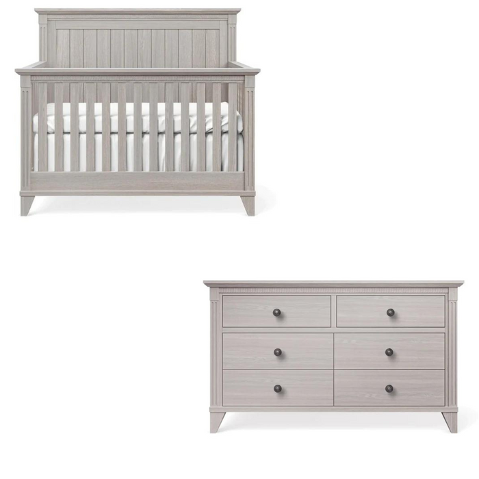 Silva Edison Collection 4-in-1 Crib and Double Dresser