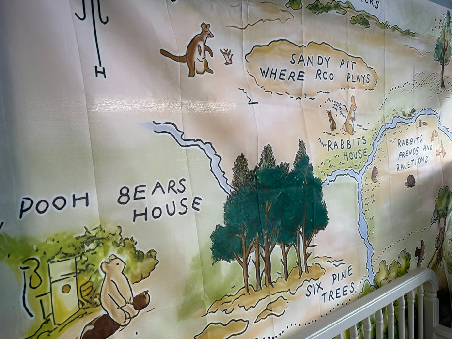 Hundred Acre Banner for Wall Decor Pooh Bear