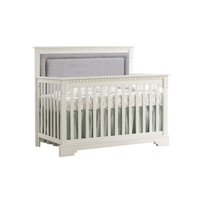 Natart Ithaca “5-in-1” Convertible Crib with Upholstered Headboard Panel