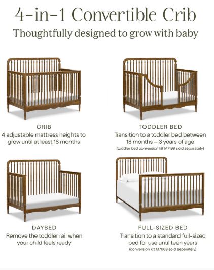 Namesake Liberty 4-in-1 Crib Toddler Conversion Rail