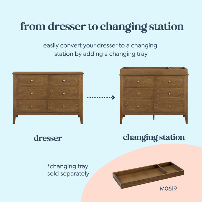 DaVinci Chloe Regency 6-Drawer Dresser